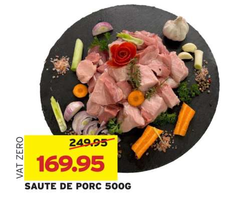 SAUTE DE PORC 500G