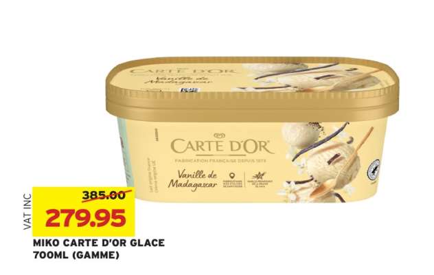 MIKO CARTE D'OR GLACE