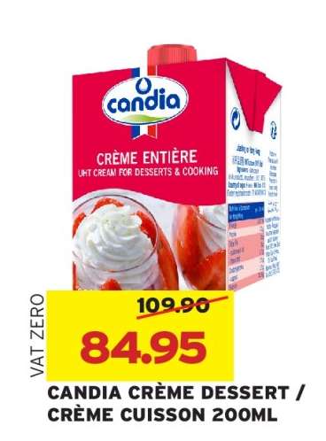 CANDIA CREME DESSERT / CREME CUISSON 200ML