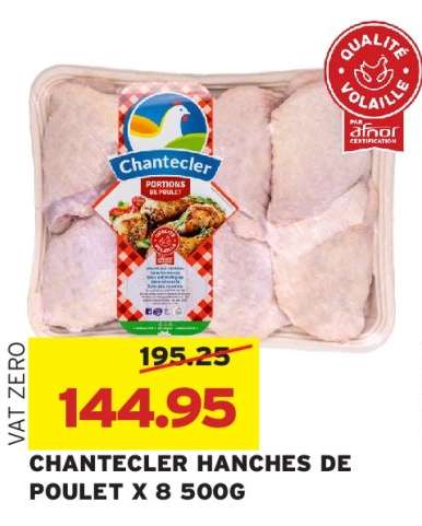 CHANTECLER HANCHES DE POULET X 8 500G