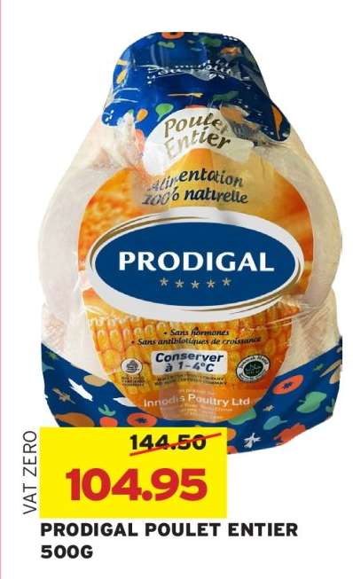 PRODIGAL POULET ENTIER 500G