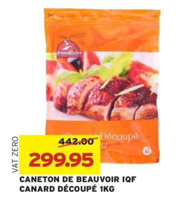 CANETON DE BEAUVOIR IQF CANARD DECOUPE 1KG