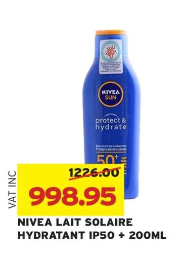 NIVEA LAIT SOLAIRE HYDRATANT IP50+ 200ML