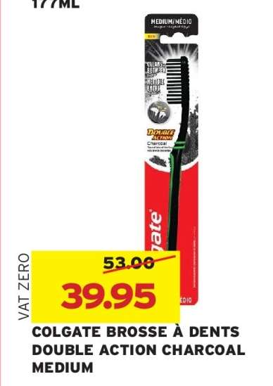 COLGATE BROSSE A DENTS DOUBLE ACTION CHARCOAL MEDIUM