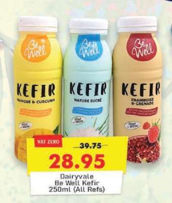 Dairyvale BE Well Kefir 250ml (All Refs)