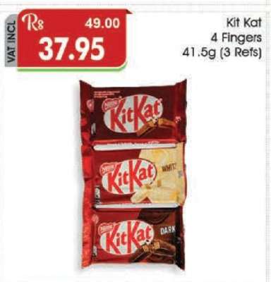 Kit Kat 4 Fingers