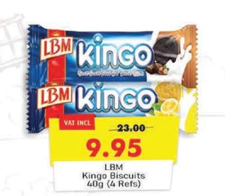 LBM Kingo Biscuits 40g (4 Refs)