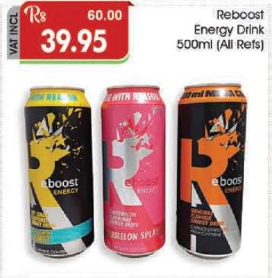 Reboost Energy Drink 500ml (All Refs)