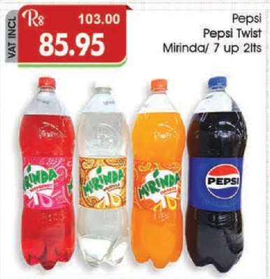 Pepsi, Pepsi Twist, Mirinda, 7 Up 2L