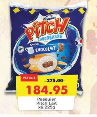 Pasquier Pitch Lait x6 225g