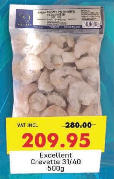 Excellent Crevette 31/40 500g