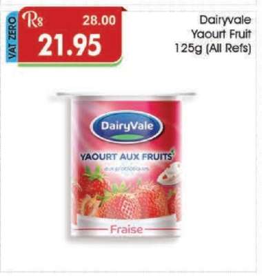 Dairyvale Yaourt Fruit 125g (All Refs)