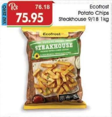 Ecofrost Potato Chips Steakhouse 9/18 1kg