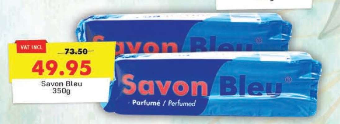 Savon bleu