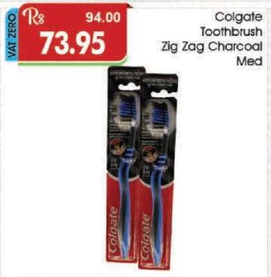 Colgate Toothbrush Zig Zag Charcoal Med