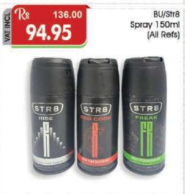 BU/Str8 Spray 150ml (All Refs)