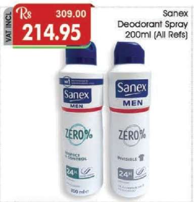 Sanex Deodorant Spray 200ml (All Refs)