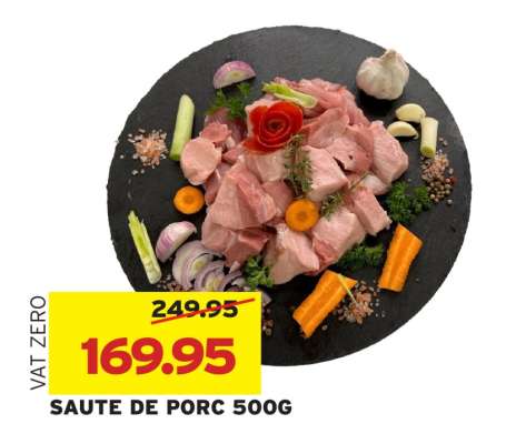 SAUTE DE PORC 500G