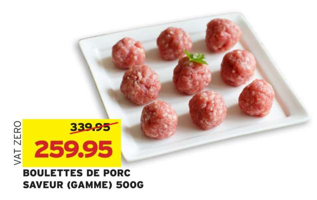 BOULETTES DE PORC