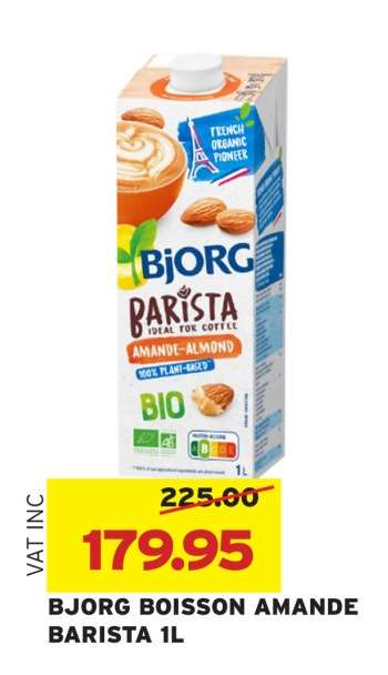BJORG BOISSON AMANDE BARISTA 1L