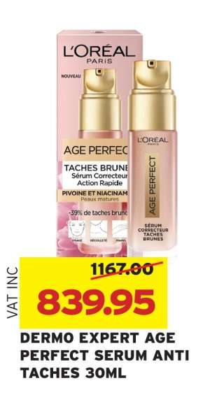 DERMO EXPERT AGE PERFECT SERUM ANTI TACHES 30ML