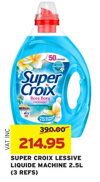 SUPER CROIX LESSIVE LIQUIDE MACHINE 2.5L (3 REFS)