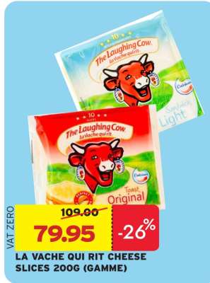 LA VACHE QUI RIT CHEESE SLICES 200G (GAMME)