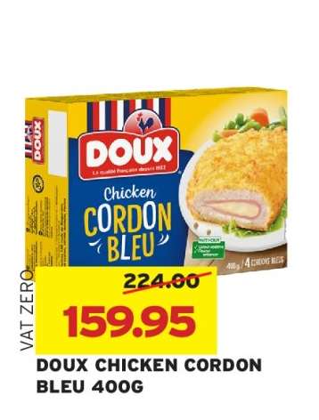 Doux Chicken Cordon Bleu 400g