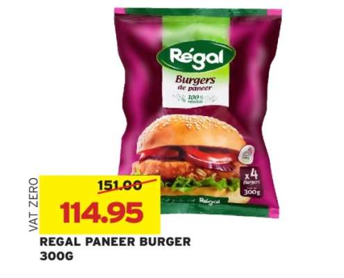 REGAL PANEER BURGER 300G