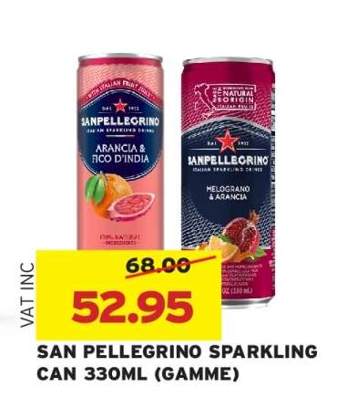 SAN PELLEGRINO SPARKLING CAN 330ML (GAMME)