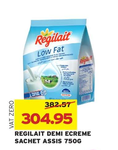 Regilait Demi Ecreme Sachet Assis 750g