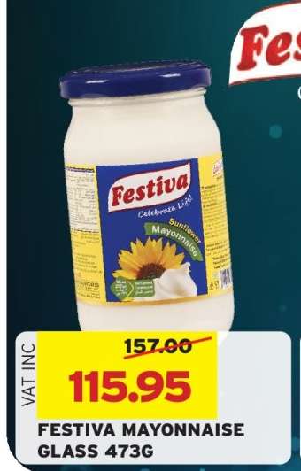 FESTIVA MAYONNAISE GLASS 473G