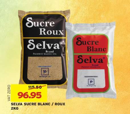 SELVA SUCRE BLANC / ROUX 2KG