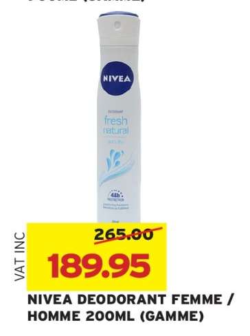 NIVEA DEODORANT FEMME / HOMME 200ML (GAMME)