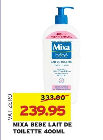 MIXA BEBE LAIT DE TOILETTE 400ML