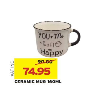 CERAMIC MUG 160ML