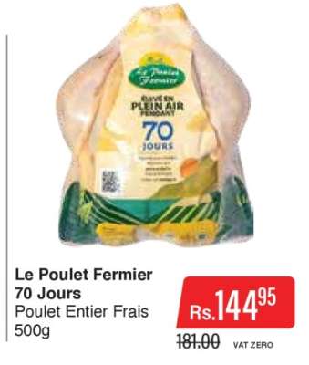 Le Poulet Fermier 70 jours