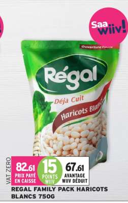 REGAL FAMILY PACK HARICOTS BLANCS 750G