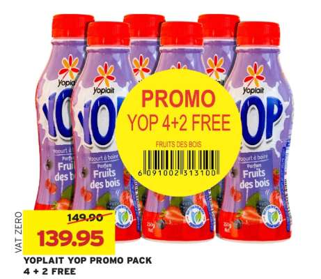 YOPLAIT YOP PROMO PACK