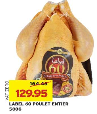LABEL 60 POULET ENTIER