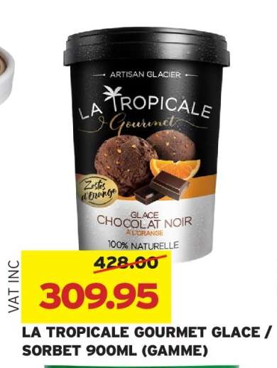 LA TROPICALE GOURMET GLACE/SORBET 900ML (GAMME)