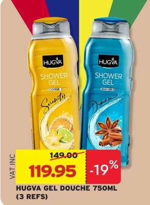 HUGVA GEL DOUCHE 750ML (3 REFS)