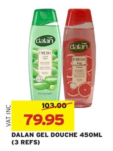 DALAN GEL DOUCHE 450ML (3 REFS)
