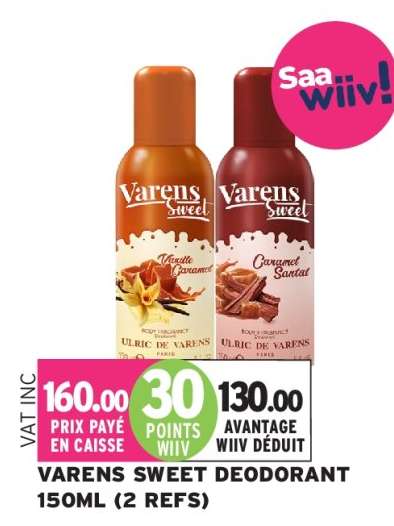 VARENS SWEET DEODORANT 150ML (2 REFS)