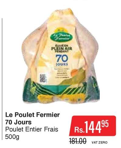 Le Poulet Fermier 70 jours