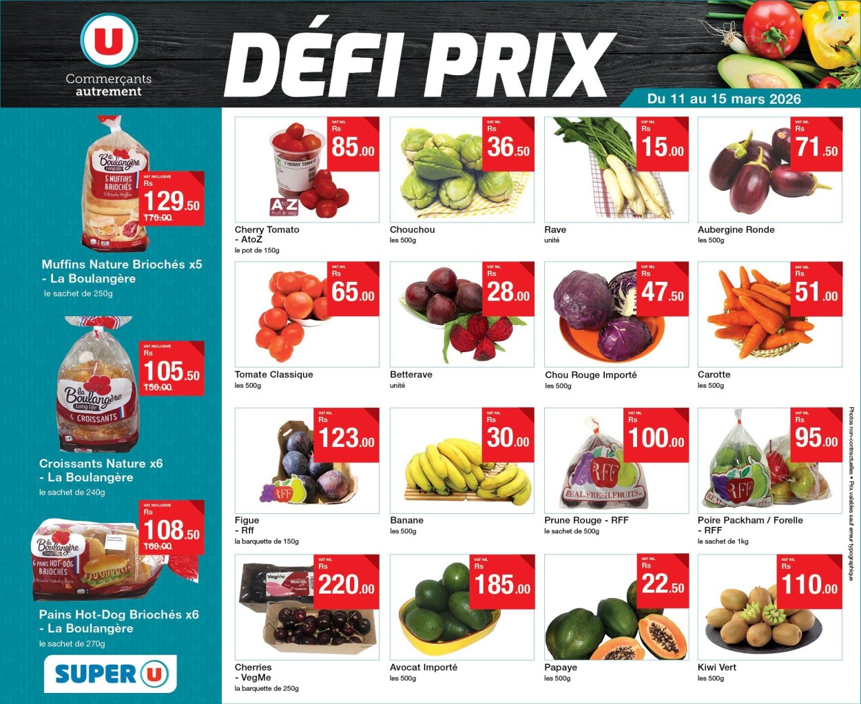 Catalogue Super U - 11/03/2026 - 15/03/2026. Page 1