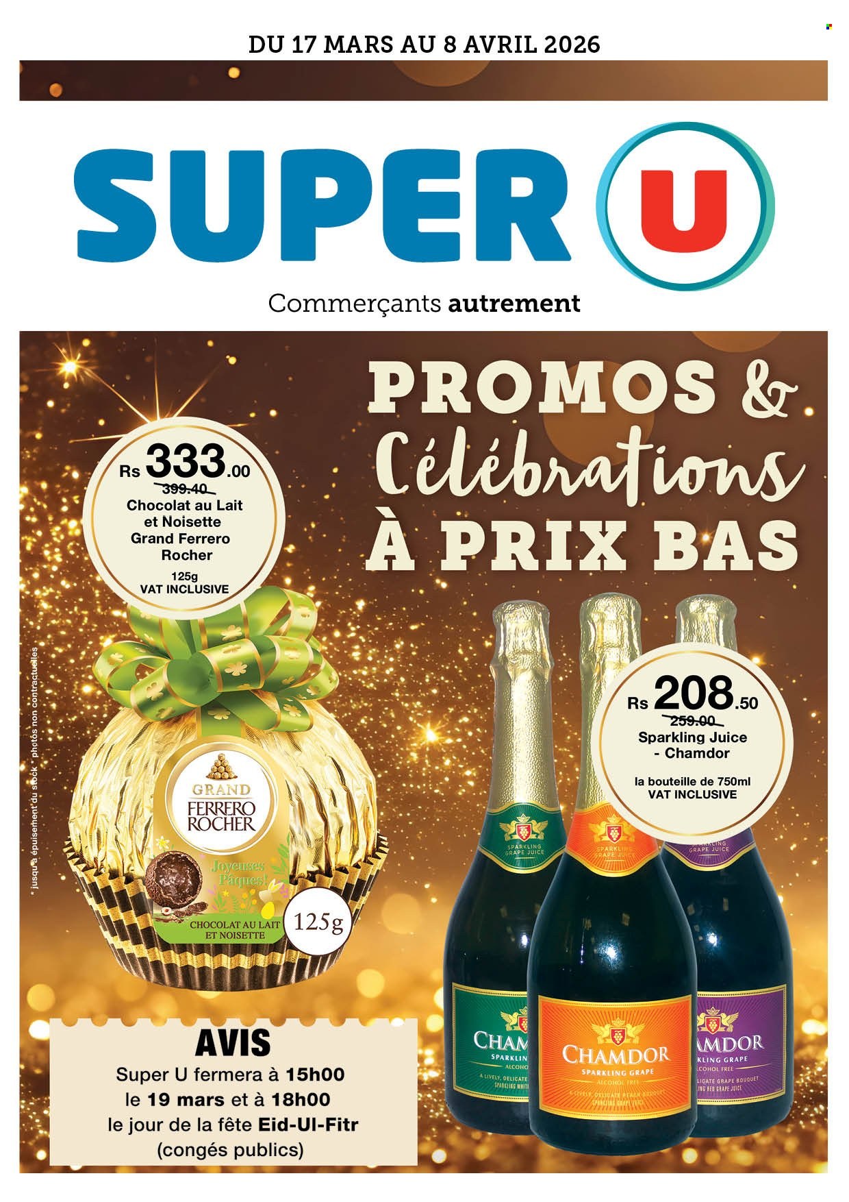 Catalogue Super U - 17/03/2026 - 08/04/2026. Page 1
