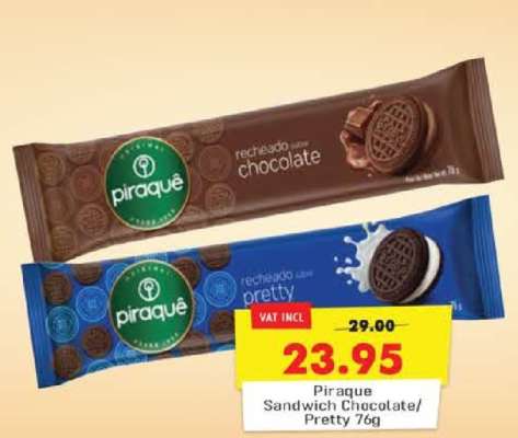 Piraque Sandwich Chocolate/Pretty 76g