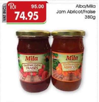 Alba/Mila Jam Abricot/Fraise 380g