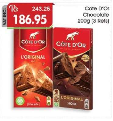 Cote D’Or Chocolate 200g (3 Refs)